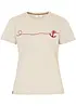 T-shirt met borduursel, bonprix