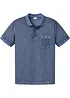 Poloshirt in gewassen look, korte mouw, bonprix