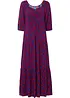 Gedessineerde maxi jurk van soepele viscose, bonprix