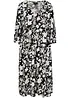Midi jurk van soepele viscose, bonprix