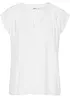 Blouse met V-hals en korte mouwen, bonprix