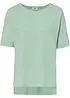 Oversized T-shirt met splitten opzij, bonprix