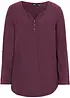 Katoenen Henley shirt met knoopsluiting, bonprix