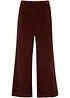 Wijde stretch corduroy broek, high waist, bonprix