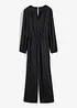 Satijnen jumpsuit in wikkellook, BODYFLIRT