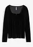 Shirt van zacht fluweel, bonprix