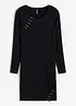 Jersey jurk met eyelets, bonprix