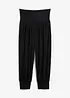 Loungewear harembroek in caprilengte, bonprix