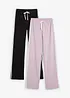 Jersey broek van katoen met stretch (set van 2), bonprix