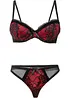 Voorgevormde bh met beugels en string (2-dlg. set), bonprix