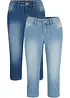 Stretch capri jeans (set van 2), bonprix