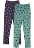 Meisjes legging met biologisch katoen (set van 2), bonprix