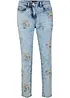 Jeans met bloemenborduursel, bonprix