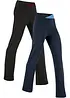 Katoenen sportbroek, bootcut (set van 2), bonprix