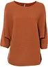Geribde oversized trui in een viscosemix, bonprix