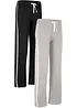 Joggingbroek van zwaar katoen (set van 2), bonprix