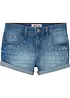 Meisjes jeans short mid waist, bonprix