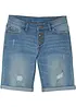 Meisjes stretch jeans short, mid waist, bonprix