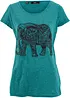 Katoenen shirt met print, korte mouw, bonprix