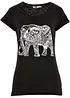 Katoenen shirt met print, korte mouw, bonprix