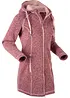 Lang fleece vest met capuchon, bonprix