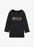 Longsleeve met studs en print, bonprix