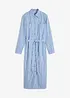 Gestreepte blousejurk met strikceintuur, bonprix