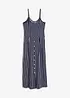 Gestreepte jersey zomerjurk met knopen, bonprix