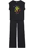 Meisjes T-shirt en flared legging van biologisch katoen (2-dlg. set), bonprix