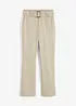 Stretch broek met riem, bonprix