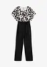 Jumpsuit in wikkellook met print, bonprix