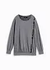 Losjes vallend sportshirt, lange mouw, bonprix