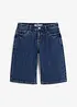 Wide leg jeans bermuda, mid waist, bonprix