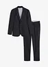 Pak met linnen, slim fit (2-dlg.), bonprix