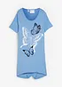 Longshirt met puntige onderrand en vlinders, bonprix