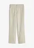 High waist linnen broek van een linnen-viscosemix, bonprix