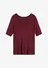 Shirt met ronde hals van zachte viscose, bonprix