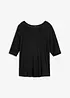 Shirt met ronde hals van zachte viscose, bonprix