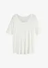 Shirt met ronde hals van zachte viscose, bonprix