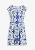 Jersey jurk met permanente plooien, bonprix