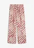 Wijde broek met print, bonprix
