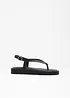 Leren teensandalen, bonprix PREMIUM