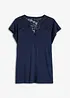 Henley shirt van een viscosemix, bonprix