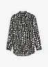Gedessineerde, lange blouse van soepele viscose, bonprix