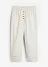 Broek in een linnen-katoenmix, bonprix