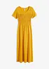 Maxi jurk met smokwerk, bonprix