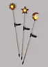Solar tuinsteker zon, maan, ster (3-dlg. set), bonprix