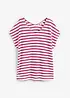 Linnen shirt met vleermuismouwen en V-hals, bonprix