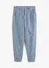 Barrel jeans met strepen, mid waist, bonprix