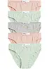 Meisjes slip (set van 5) met biologisch katoen, bonprix
